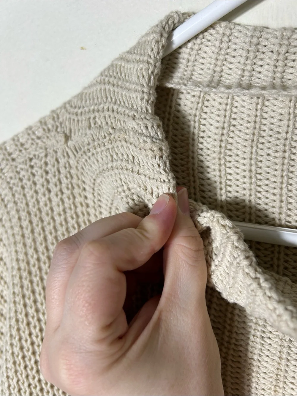 Varley darwell mockneck sweater true knit mirage zipper details womens L cotton